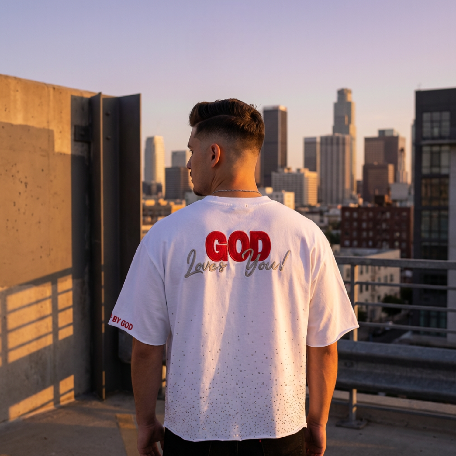 RGB God Loves You T-shirt (White)