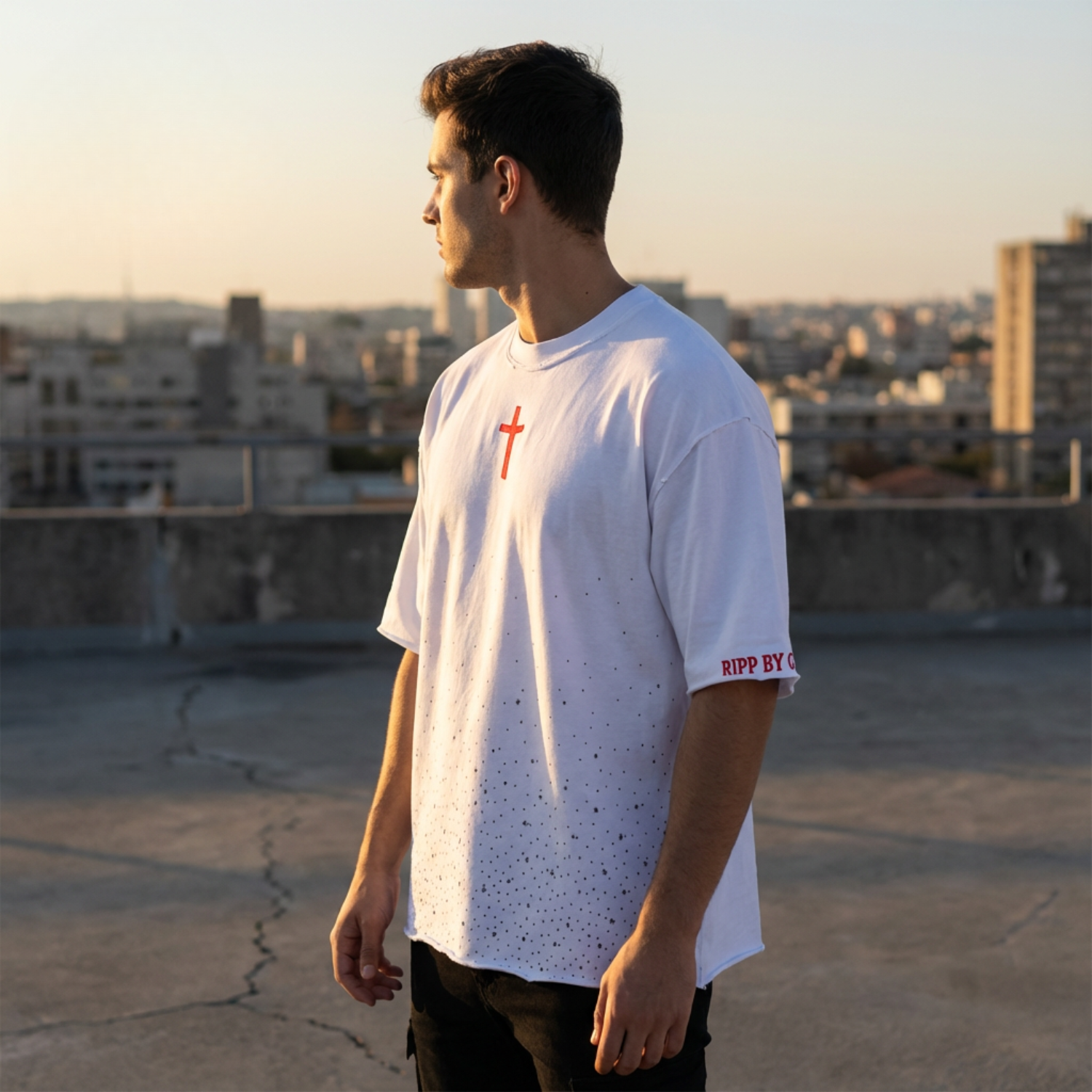 RGB God Loves You T-shirt (White)