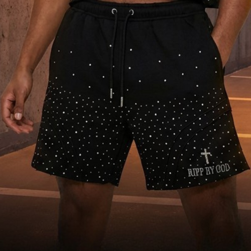 RBG Cross Diamond Shorts (Black)