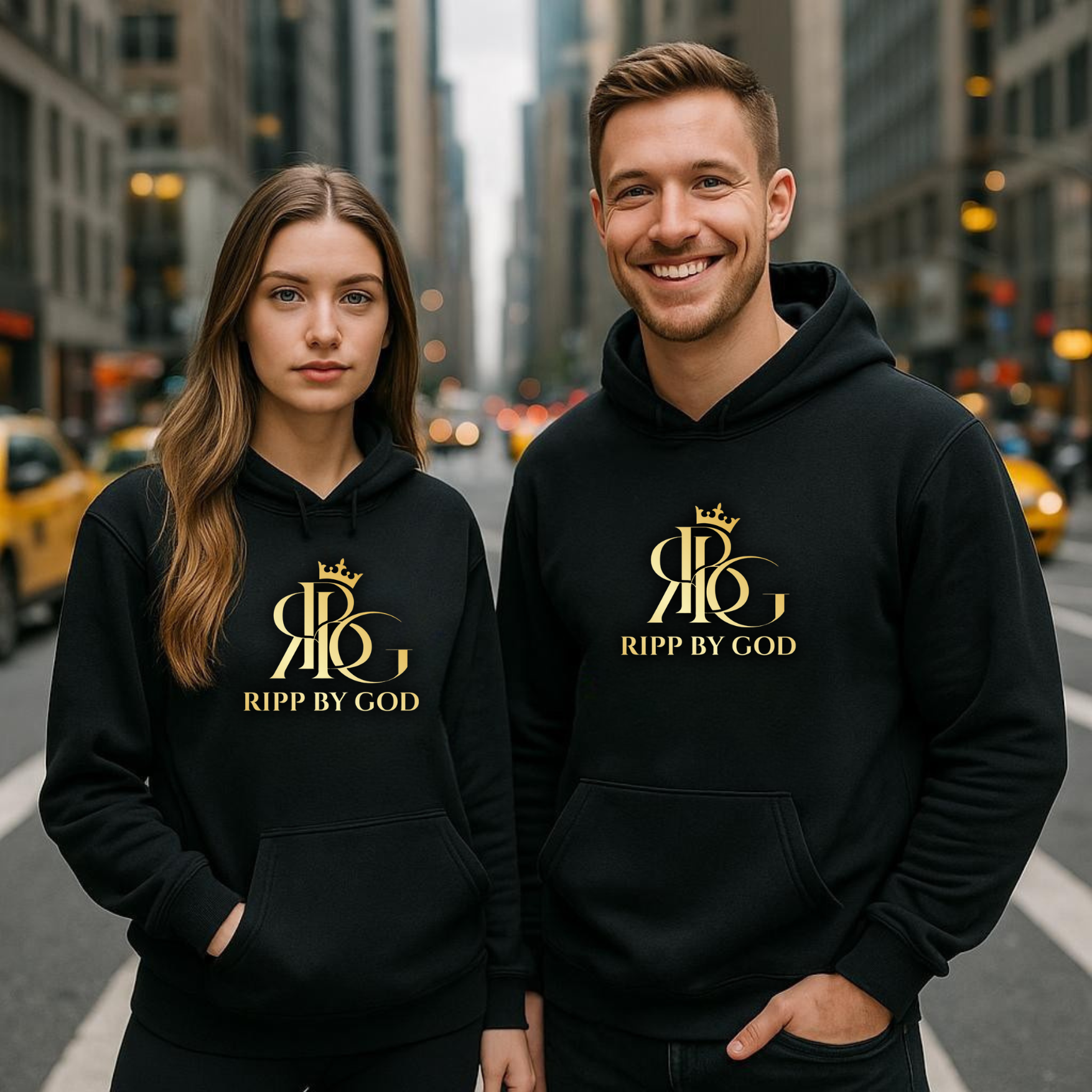 GodMode Christian Hoodie – Black Pullover with Gold Logo | Romans 8:31 Inspired.